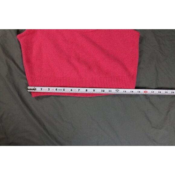 Reformation Womens Cashmere Spaghetti Strap Knit Crop Top Pink Size Large - Picture 3 of 5
